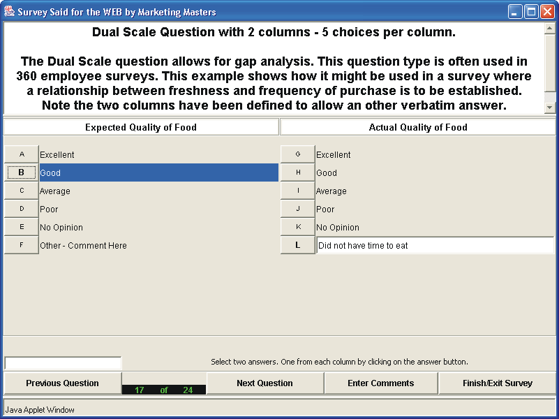 Picture of Java 1.1 Dual Scale