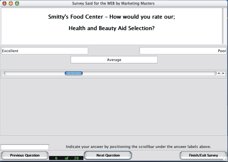 Picture of Java 2 Scroll Bar