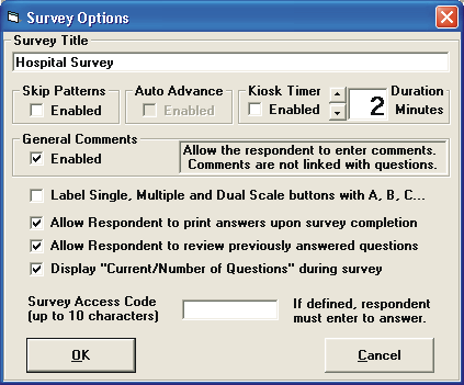 Picture of Survey Creator Question Selection