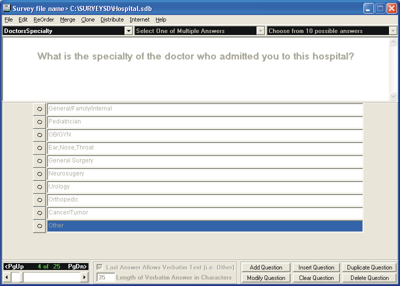 Picture of Survey Creator Single Choice