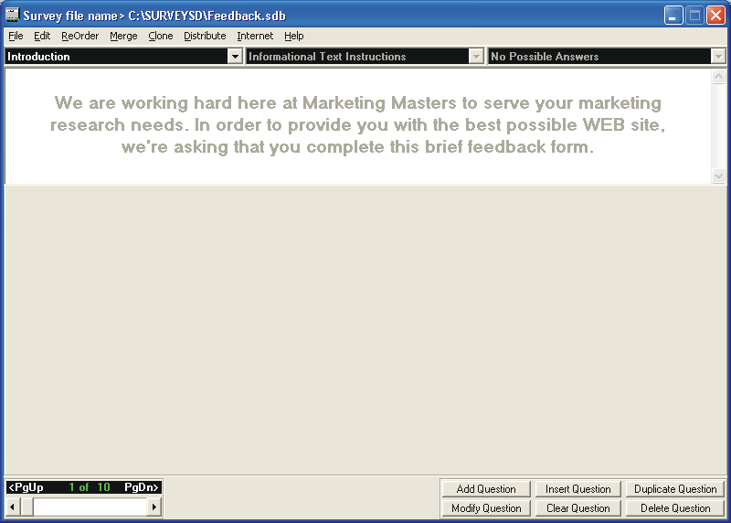 Picture of Survey Creator Text Block