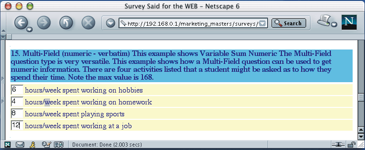 Picture of HTML Variable Sum