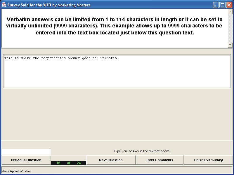 Picture of Java 1.1 Verbatim