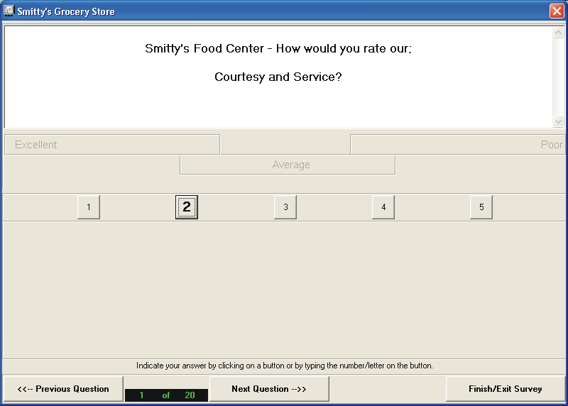 Picture of Survey Respondent Numeric Choice